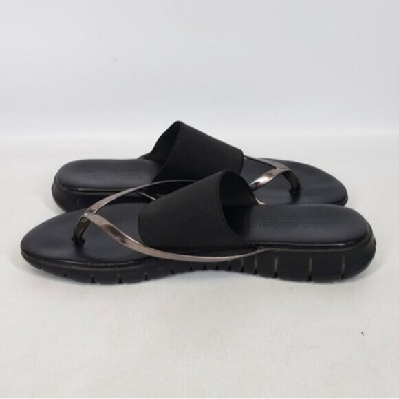 Ron White Rapisardi Danae Thong Sandal Gold Black Size 40 Made in Ita… - Picture 11 of 16